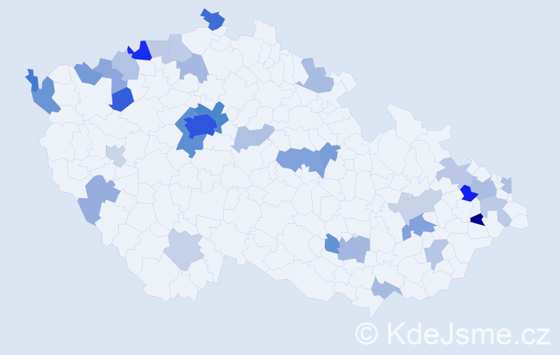 Jméno: 'Branko', počet výskytů 95 v celé ČR
