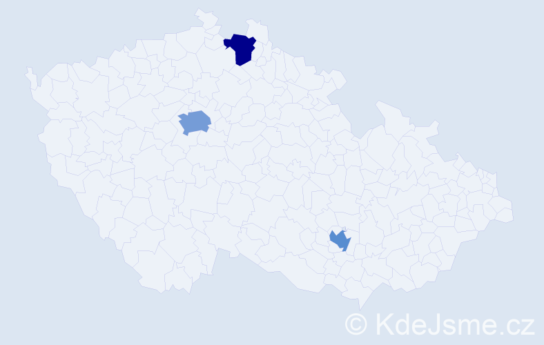 Jméno: 'Kareem', počet výskytů 4 v celé ČR