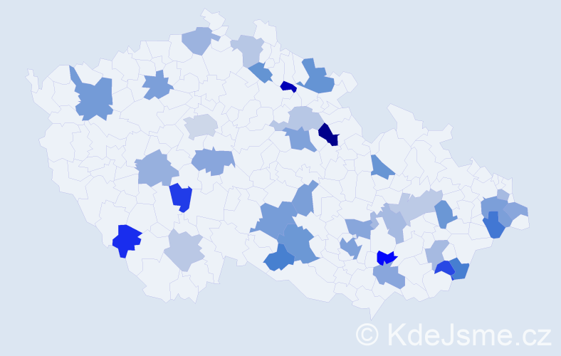 Jméno: 'Lubomil', počet výskytů 49 v celé ČR