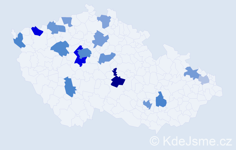 Jméno: 'Camilla', počet výskytů 33 v celé ČR