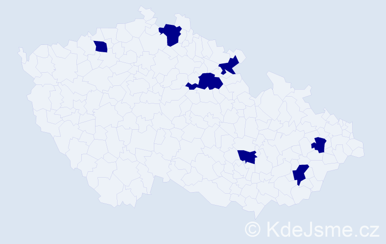 Jméno: 'Otgon', počet výskytů 7 v celé ČR