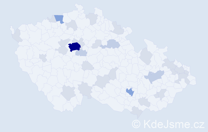 Jméno: 'Jovana', počet výskytů 63 v celé ČR