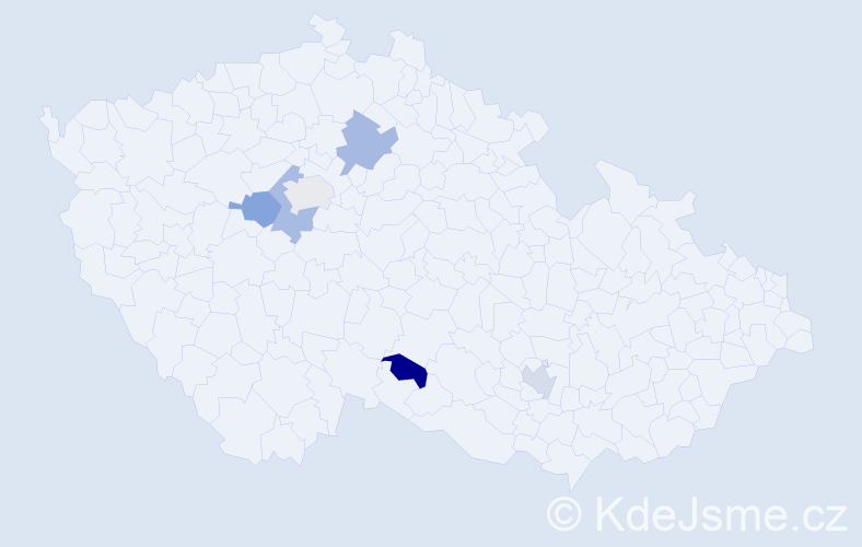 Jméno: 'Majdi', počet výskytů 6 v celé ČR