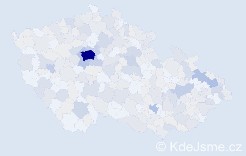 Jméno: 'Eliáš', počet výskytů 583 v celé ČR