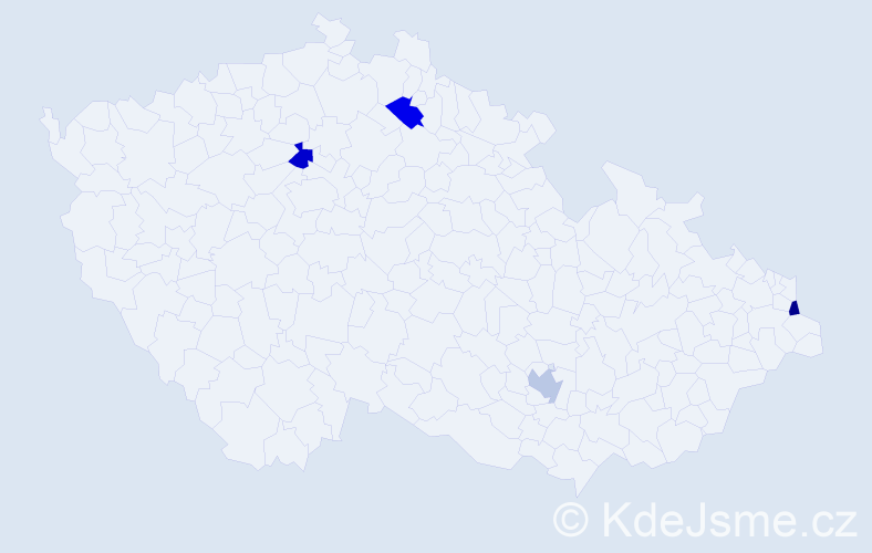 Jméno: 'Alexander Josef', počet výskytů 4 v celé ČR