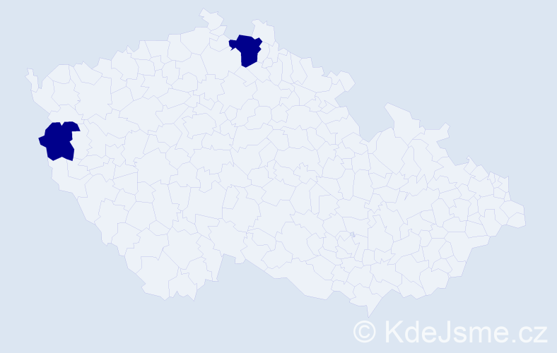 Jméno: 'Ba Long', počet výskytů 2 v celé ČR