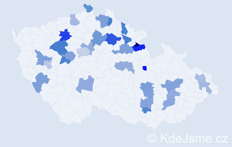Jméno: 'Ivuška', počet výskytů 48 v celé ČR