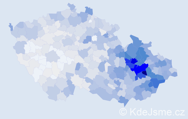 Jméno: 'Zdenek', počet výskytů 2733 v celé ČR