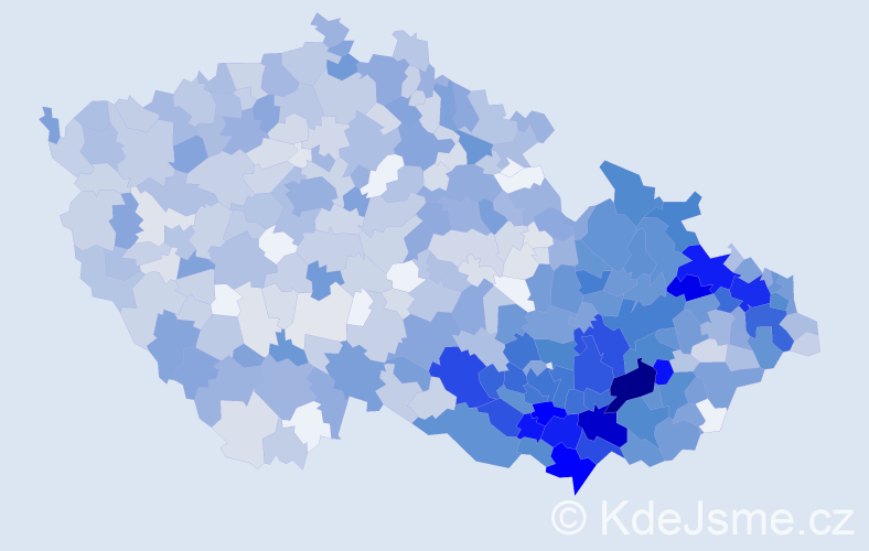 Jméno: 'Drahomír', počet výskytů 2402 v celé ČR