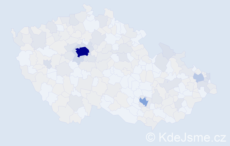 Jméno: 'Sofia', počet výskytů 728 v celé ČR