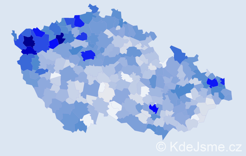 Jméno: 'Alexander', počet výskytů 2980 v celé ČR