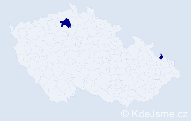 Jméno: 'Friedhelm', počet výskytů 2 v celé ČR