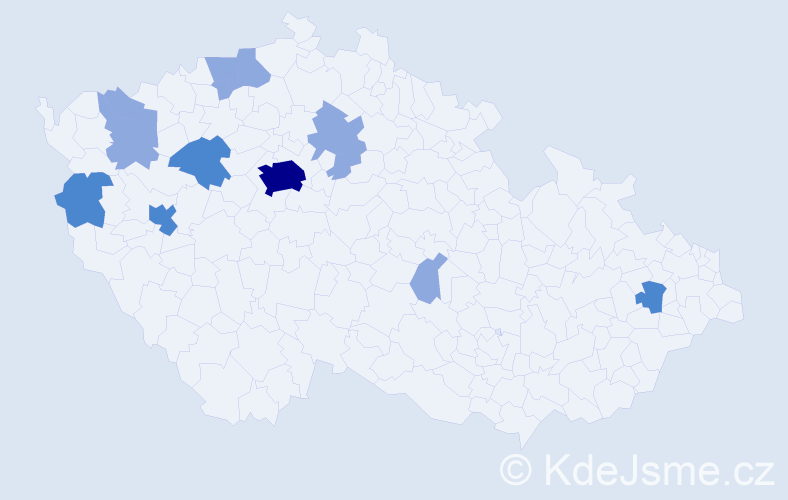 Jméno: 'Van Phu', počet výskytů 21 v celé ČR