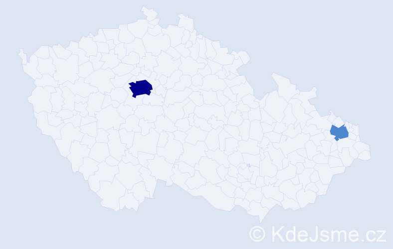 Jméno: 'Lygie', počet výskytů 4 v celé ČR