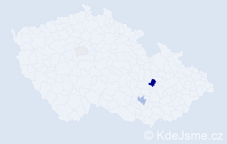 Jméno: 'Mária Anna', počet výskytů 5 v celé ČR