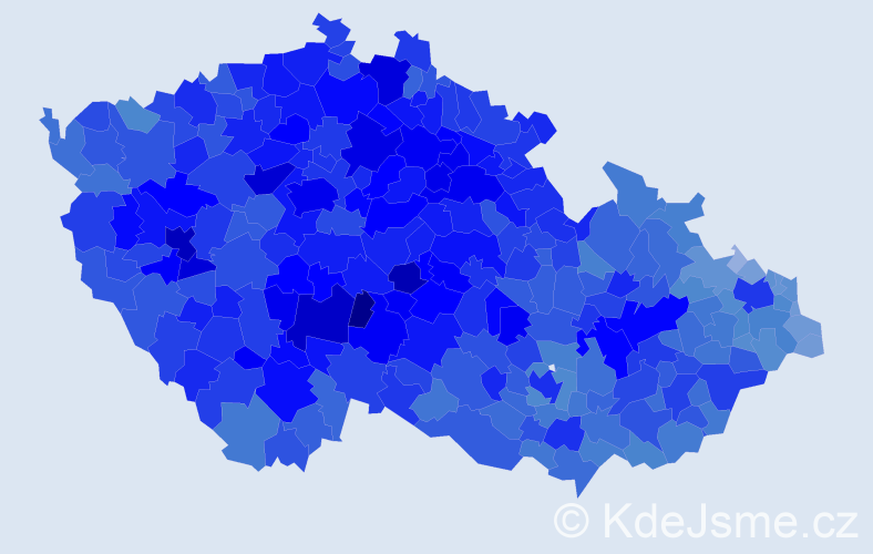 Jméno: 'Jaroslav', počet výskytů 179284 v celé ČR