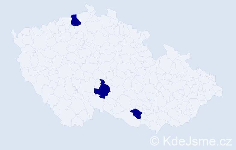 Jméno: 'Izabela Anna', počet výskytů 3 v celé ČR