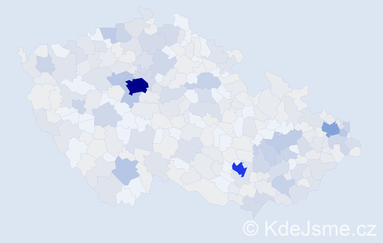 Jméno: 'Lucia', počet výskytů 762 v celé ČR