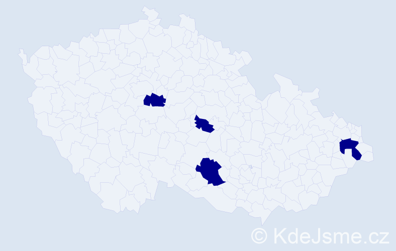 Jméno: 'Ignát', počet výskytů 4 v celé ČR