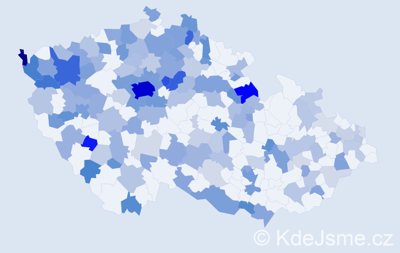 Jméno: 'Marija', počet výskytů 400 v celé ČR