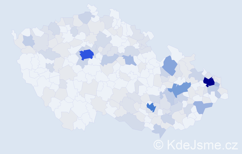 Jméno: 'Jitřenka', počet výskytů 342 v celé ČR