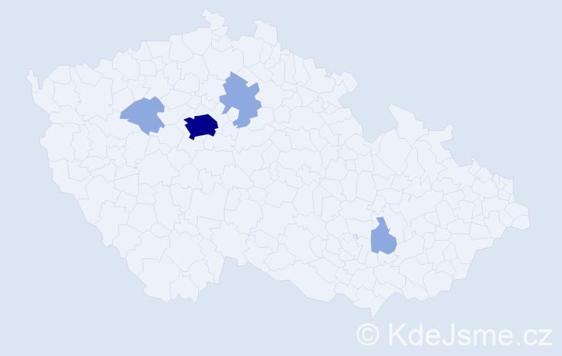 Jméno: 'Tayisiya', počet výskytů 13 v celé ČR