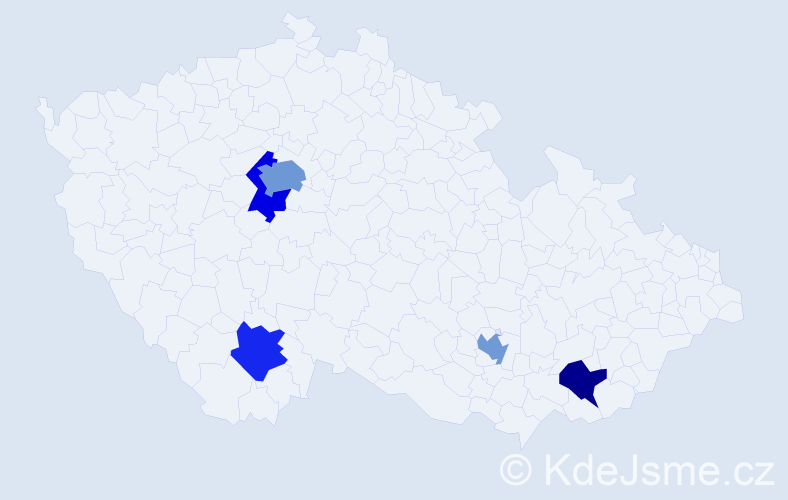 Jméno: 'Sofien', počet výskytů 7 v celé ČR