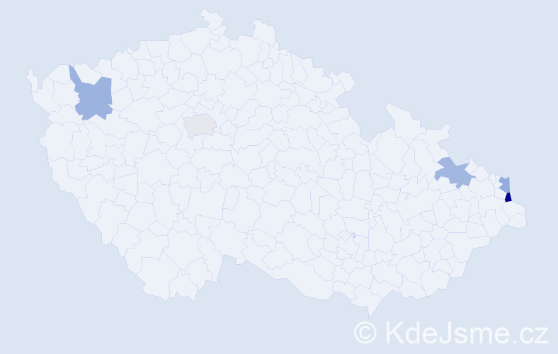 Jméno: 'Trauda', počet výskytů 6 v celé ČR