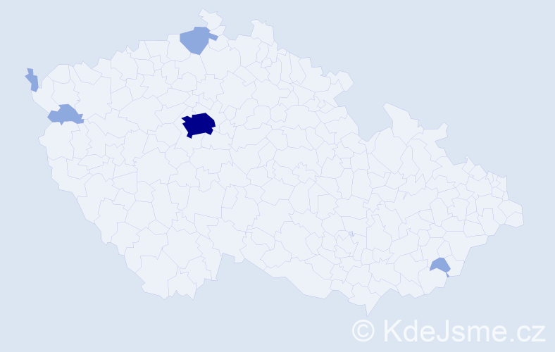 Jméno: 'Quang Anh', počet výskytů 9 v celé ČR