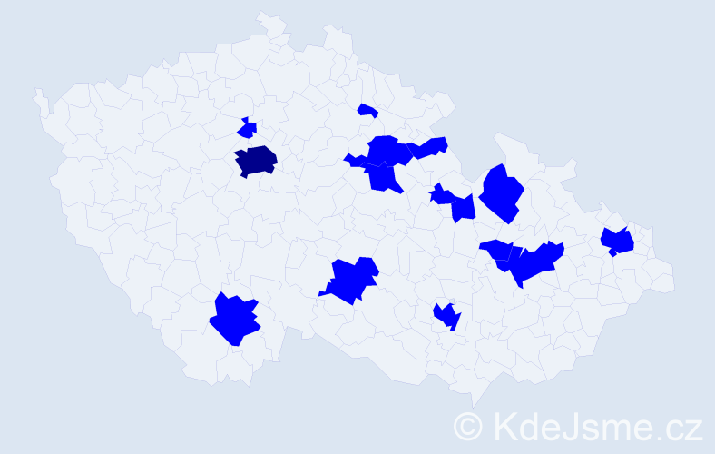 Jméno: 'Svata', počet výskytů 16 v celé ČR