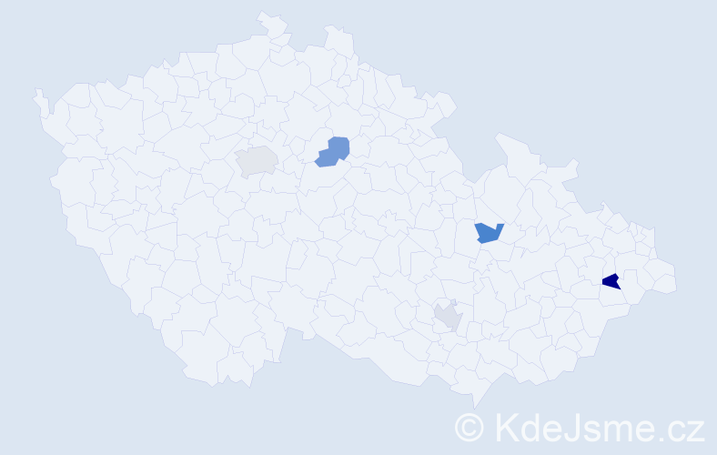 Jméno: 'Hector', počet výskytů 7 v celé ČR