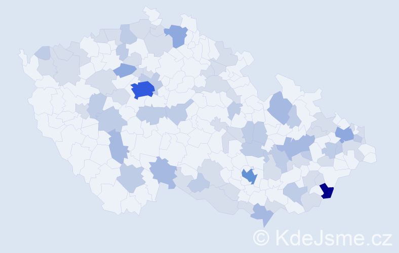 Jméno: 'Jarolím', počet výskytů 150 v celé ČR