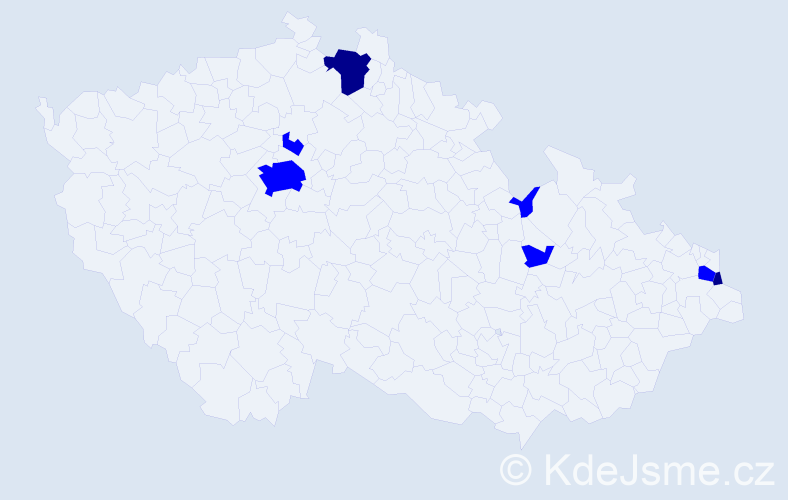 Jméno: 'Přibyslav', počet výskytů 9 v celé ČR
