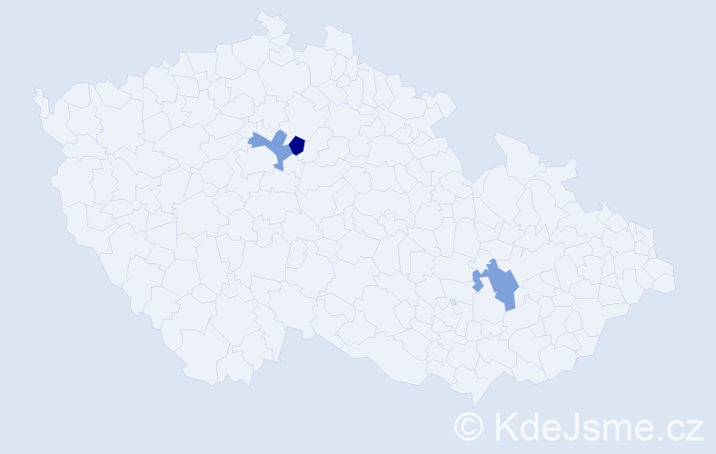 Jméno: 'Zuzana Elizabeth', počet výskytů 3 v celé ČR