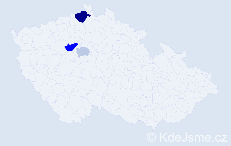 Jméno: 'Saly', počet výskytů 3 v celé ČR