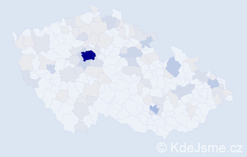 Jméno: 'Zorka', počet výskytů 216 v celé ČR