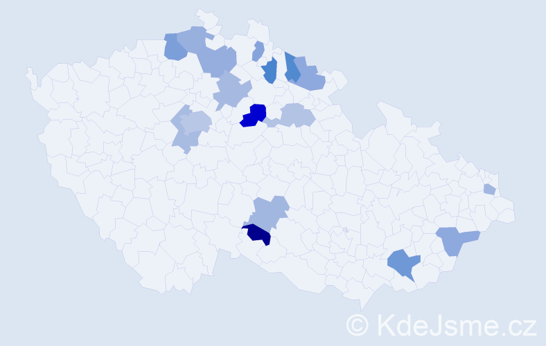 Jméno: 'Marijana', počet výskytů 25 v celé ČR