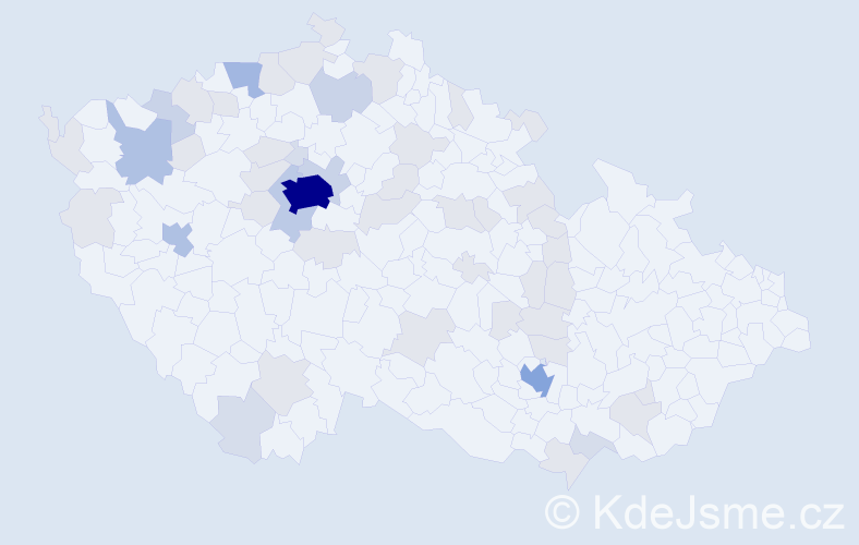 Jméno: 'Dmitrij', počet výskytů 117 v celé ČR