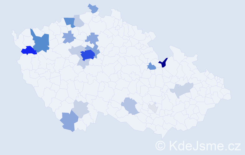 Jméno: 'Gleb', počet výskytů 72 v celé ČR