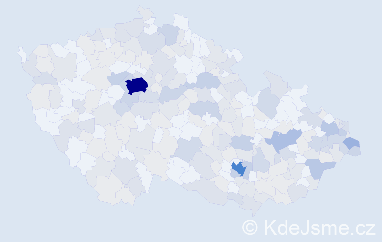 Jméno: 'Noemi', počet výskytů 490 v celé ČR