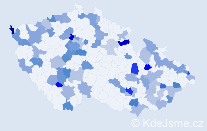 Jméno: 'Lucas', počet výskytů 148 v celé ČR