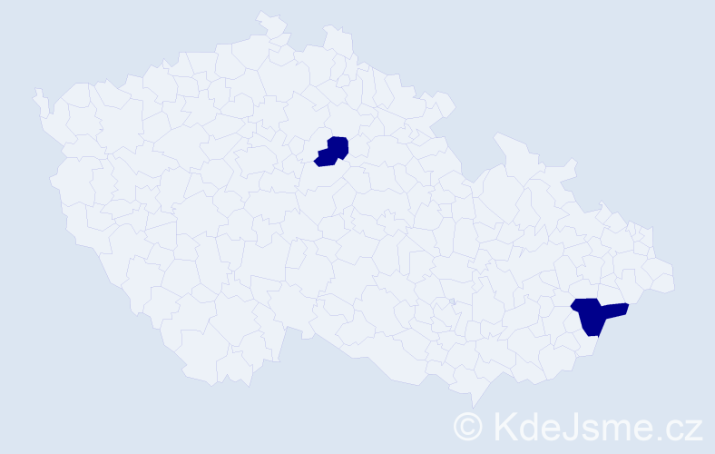 Jméno: 'Svetlozar', počet výskytů 2 v celé ČR