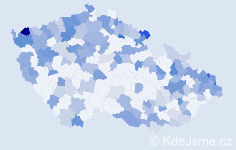 Jméno: 'Valéria', počet výskytů 358 v celé ČR