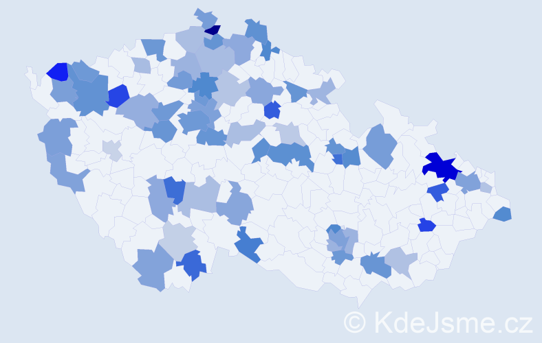 Jméno: 'Dorothea', počet výskytů 114 v celé ČR