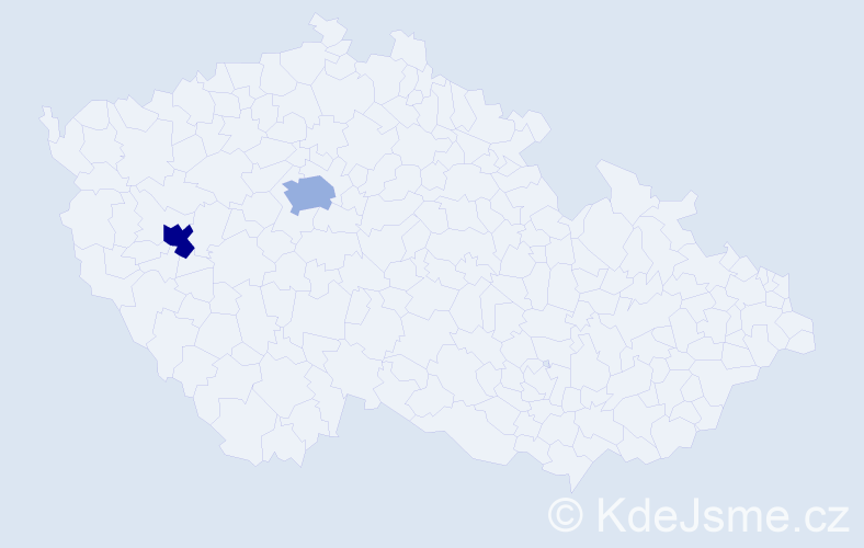 Jméno: 'Eiad', počet výskytů 2 v celé ČR