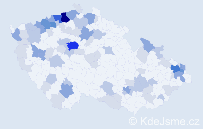 Jméno: 'Elemír', počet výskytů 193 v celé ČR