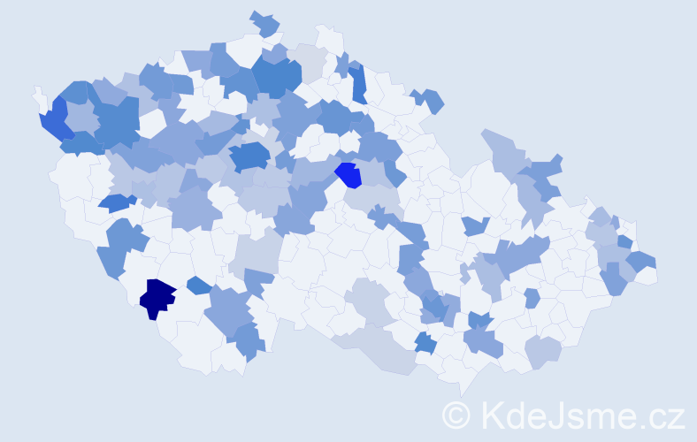 Jméno: 'Larisa', počet výskytů 237 v celé ČR