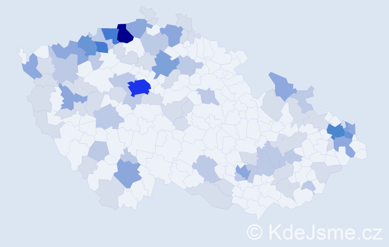 Jméno: 'Elemír', počet výskytů 198 v celé ČR
