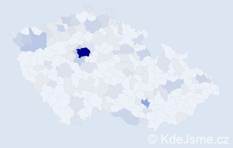 Jméno: 'Marija', počet výskytů 209 v celé ČR