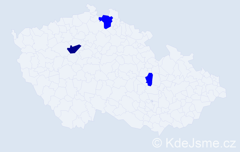 Jméno: 'Joaquin', počet výskytů 4 v celé ČR